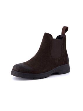 Womens Chelsea Boots Genuine Suede Ankle Boots Cushioned Insole